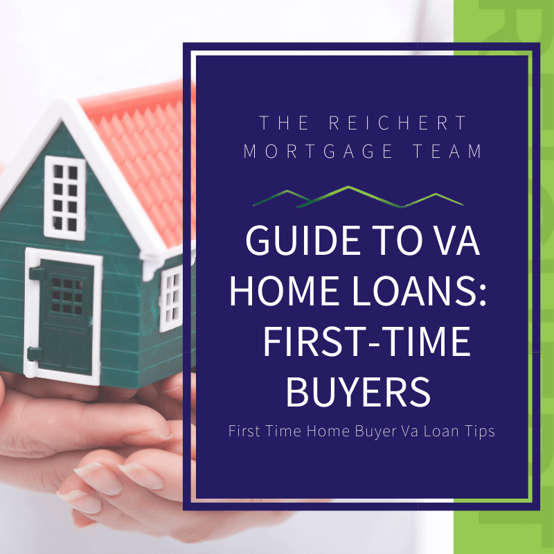 house in background with words Guide to VA home loans: First-time Buyers